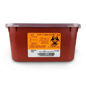 8703 - 1 GAL Red Sharps Container