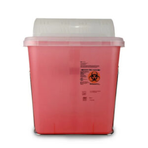 89671 - 2 GAL Red Sharps Container - W/Slide Lid