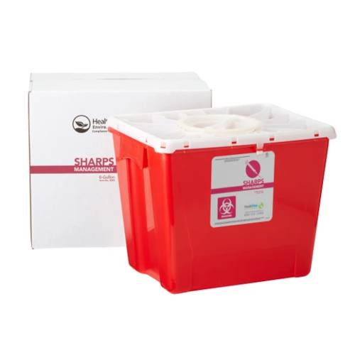 1005980 - Mail Back Sharps Disposal 8 Gallon Container