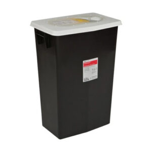 8608 - 8 GAL Haz Pharmaceutical Waste Container Black
